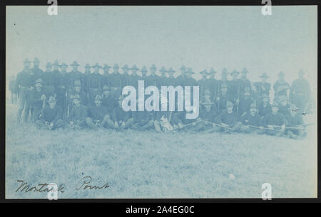 Theodore Roosevelt's Rough Riders, Company A, at military camp, Montauk Point, New York Stock Photo