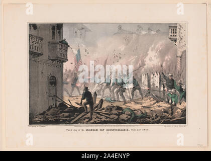 Third Day Of The Siege Of Monterey Sept 23rd 1846 Campaign In The