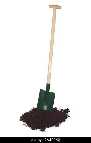 Garden spade isolated on white background Stock Photo
