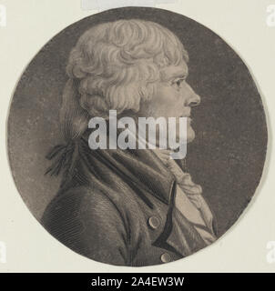 Thomas Jefferson, head-and-shoulders portrait, facing right Stock Photo