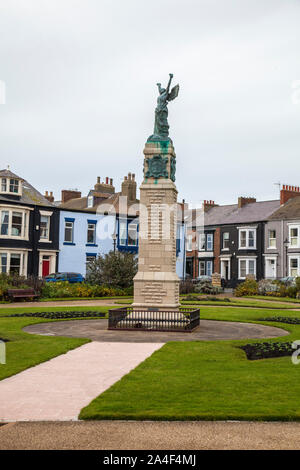 The war memorial at Redheugh Gardens,Hartlepool Headland on the north east coast of England,UK Stock Photo