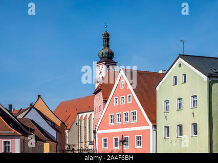 Skyline Sulzbach-Rosenberg in the Upper Palatinate Stock Photo