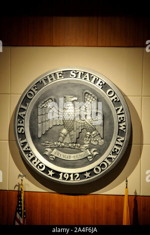 Great Seal Of The State Of New Mexico On Floor Of Capitol Building 