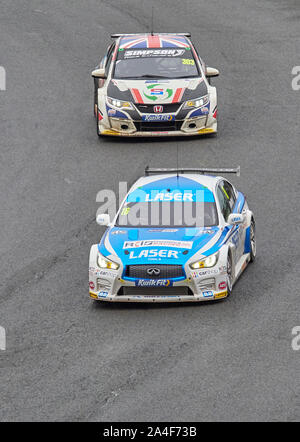 BTCC  British Touring Car Championship 2019 last round qualifying at Brands Hatch Stock Photo