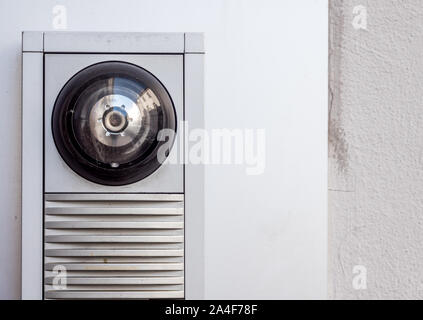 Access control on a door intercom Stock Photo