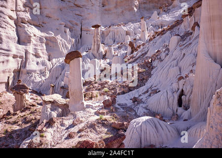 Wahweap Hoodoos in Grand Staircase Escalante National Park Stock Photo