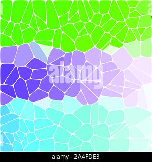 Tricolor bright colorful background. Colored pebbles. green, blue purple Stock Vector