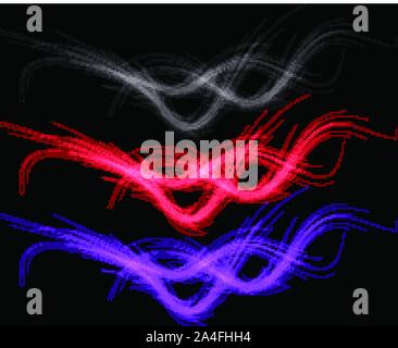 Abstract wave design. set of color waves. background. eps 10 Stock Vector