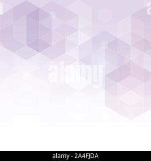 Light Purple vector pattern with colorful hexagons. Glitter abstract illustration in hexagonal style. Pattern for ads, leaflets. Stock Vector