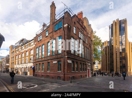 Old red brick buildings at the city of London in a sunny day Stock Photo
