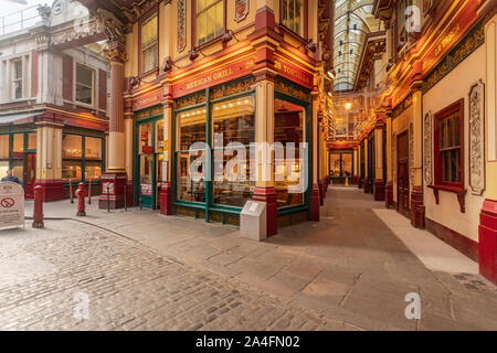 Leadenhall at the city of London early morning no body Stock Photo