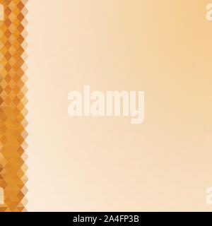 Beige blank background with geometric triangular strip on the side. Abstract vector illustration. eps 10 Stock Vector