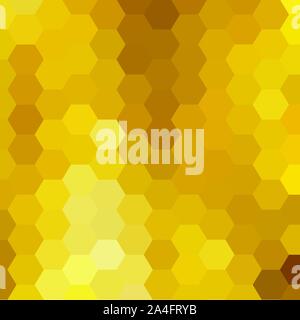 abstract background. geometric image of hexagons. Vector honey background, yellow and orange hexagon. Stock Vector