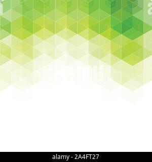 Vector background with green hexagons. Can be used in cover design, book design, website background. Stock Vector