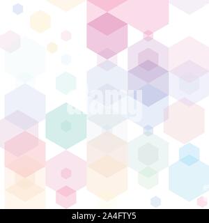 Abstract Hexagon Colorful Background. Vector Stock Vector