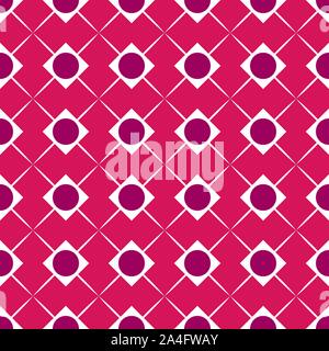 Abstract seamless geometric background. Rays, squares and circles. Random manufacturer. A practical solution for textiles, packaging and Wallpaper. Stock Vector