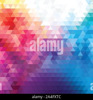 Abstract Low Poly Triangular Modern Geometrical Background. Colorful Polygonal Mosaic Pattern Template. Repeating routine with triangles. Origami Styl Stock Vector