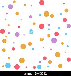 Vector background. Colored circles. chaotic arrangement - Vektorgrafik Stock Vector