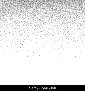 Halftone dotted background. Dotted vector pattern. Chaotic circle dots isolated on the white background.Seamless asymmetrical pattern. eps 10 Stock Vector