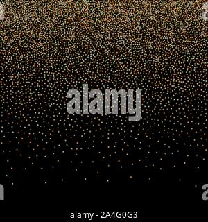 Gold glitter texture isolated on white background. Golden dots background. Vector illustration. - Vektorgrafik Stock Vector
