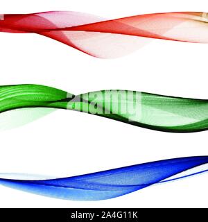 Smooth,clear,beautiful waves set.Wave abstract background eps 10 Stock Vector