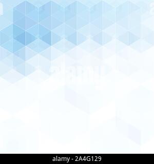 Blue polyhedra. Geometric figures. Modern design. Vector illustration eps 10 Stock Vector