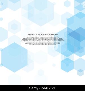 simple colorful background consisting of hexagons Stock Vector