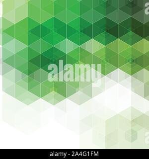 abstract background. green polygons hexagons Stock Vector