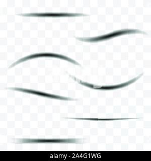 Transparent paper with realistic shadow effect is selected. Element for advertising and promotional message isolated on a transparent background. Abst Stock Vector