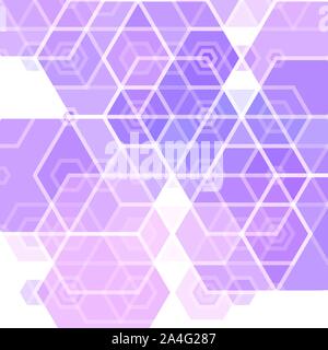 Lilac hexagons. Abstract background. template for advertising. design for business presentations. eps 10 Stock Vector