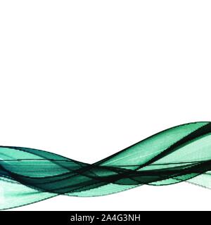 Abstract colorful vector template waved background. Smoke wave. Business flyer Stock Vector