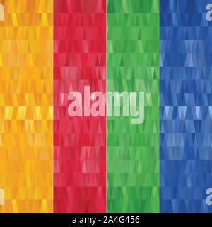 Set of abstract geometric polygonal banners - eps10 Stock Vector
