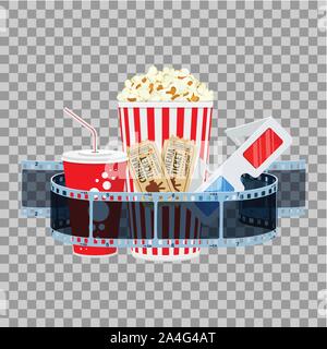 Cinema and Movie Banner Stock Vector