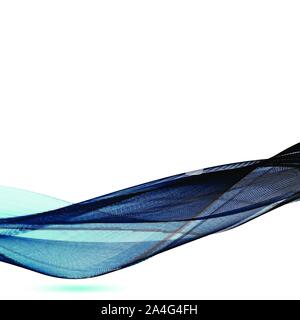Abstract colorful vector template waved background. Smoke wave. Business flyer Stock Vector
