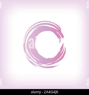 Round watercolor abstract template frame. circle. Vector illustration. Stock Vector