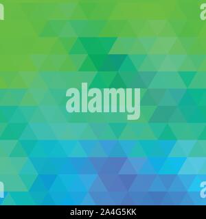 Light blue, green polygon abstract template. Geometric illustration in Origami style with gradient. The polygonal design can be used for your web site Stock Vector