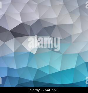 Abstract geometrical background with blue and gray triangles and space in the conner for your message Stock Vector