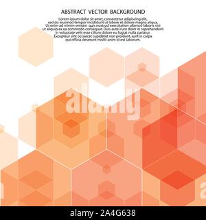 simple colorful background consisting of hexagons Stock Vector