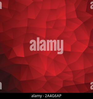 Low polygon red Triangle Pattern Background,vector Stock Vector