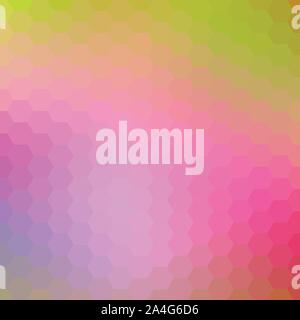 Light Pink, Yellow vector texture with colorful hexagons. Illustration of colored hexagons on white surface. New design for website's poster, banner. Stock Vector