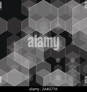 simple colorful background consisting of hexagons Stock Vector