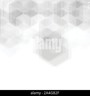 gray hexagons. background image. polygonal style Stock Vector