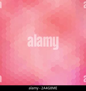pink hexagons. polygonal style. abstract vector background Stock Vector