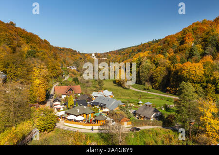 Ojcow National Park near the Krakow in Poland, fall colors, Landscape Stock Photo