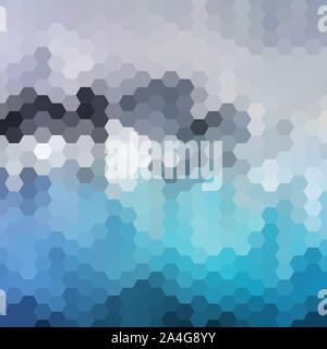 background with grey blue hexagon. vector abstract. Stock Vector