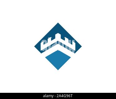 Castle vector illustration icon Logo Template design Stock Vector