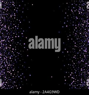 Violet glitter on dark transparent background. Vector illustration Stock Vector