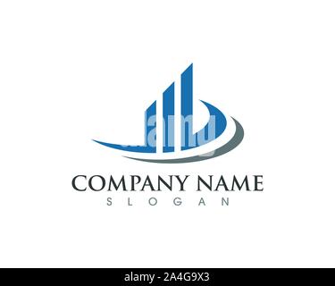 Business Finance professional logo template vector icon Stock Vector