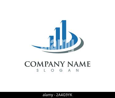 Business Finance professional logo template vector icon Stock Vector