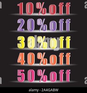 Sale, share black Friday Discounts Stock Vector